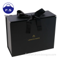Printed Luxury Black Matte Folding Cardboard Wine Box